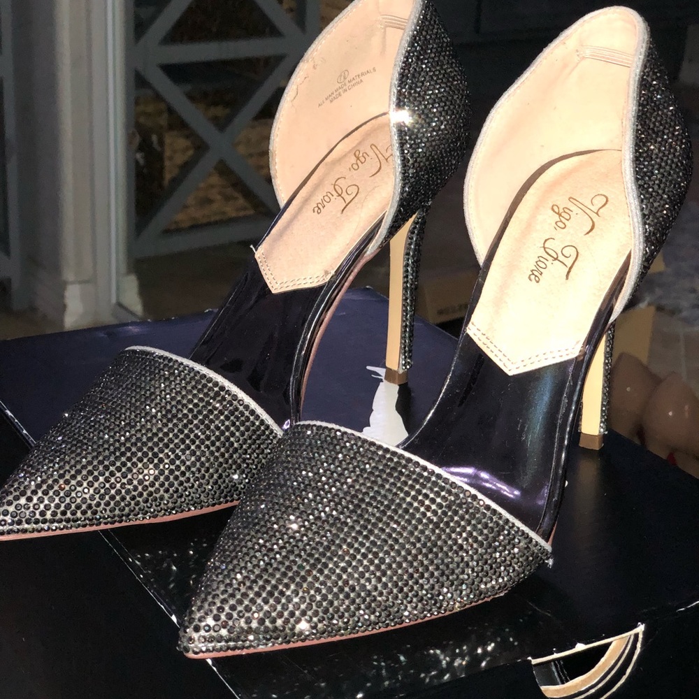 Crystal heels size 7 1/2